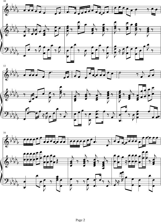 黎明一言为定钢琴谱