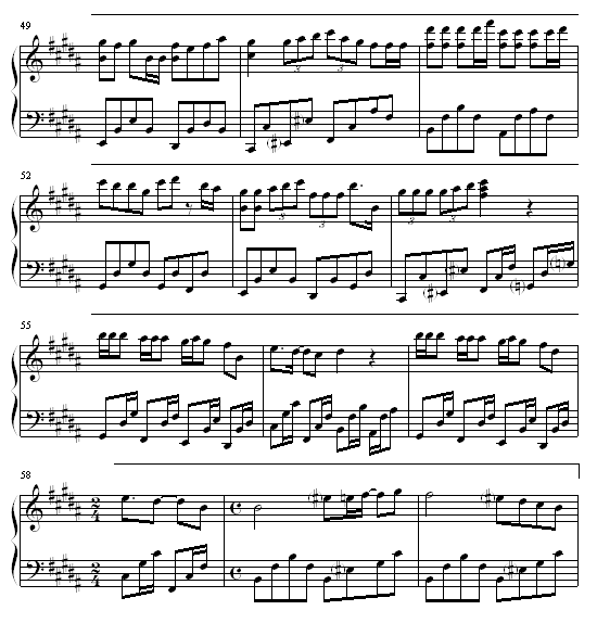 李克勤刻不容缓钢琴谱