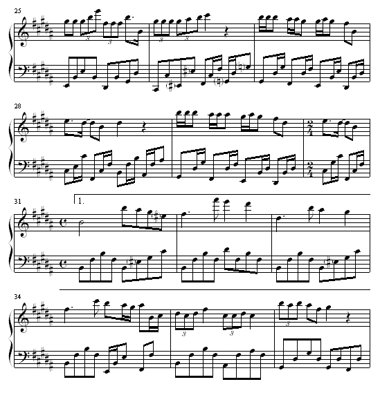 李克勤刻不容缓钢琴谱