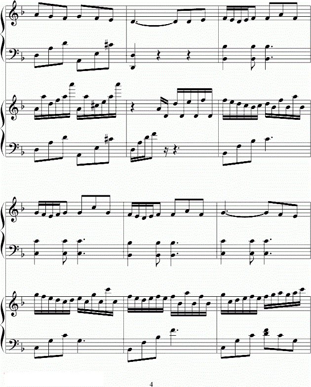 李克勤我不会唱歌钢琴谱