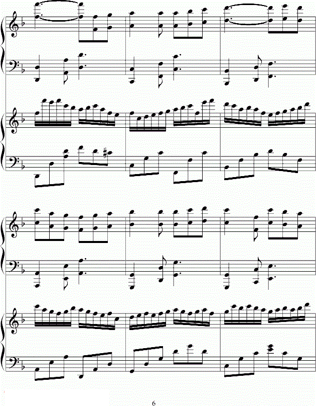 李克勤我不会唱歌钢琴谱