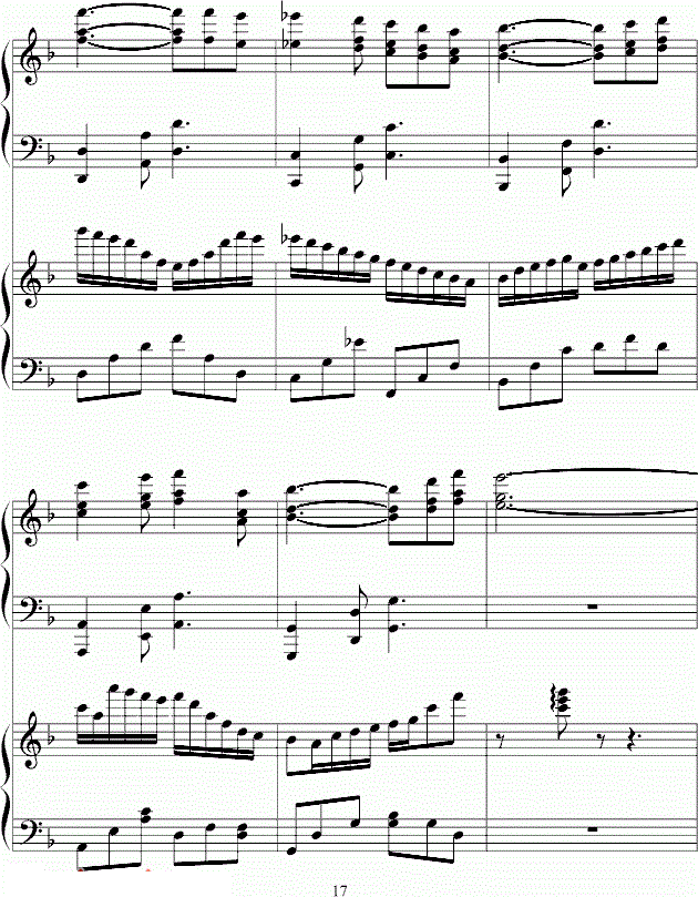 李克勤我不会唱歌钢琴谱