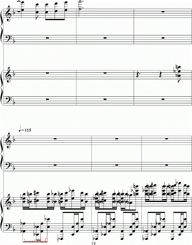 李克勤我不会唱歌钢琴谱