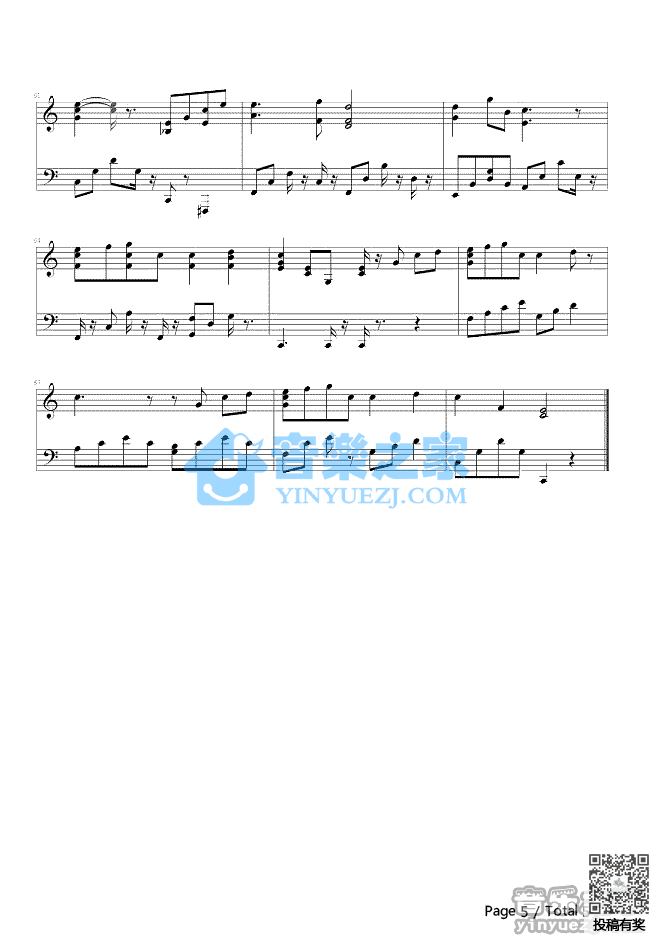 周杰伦蒲公英的约定钢琴谱