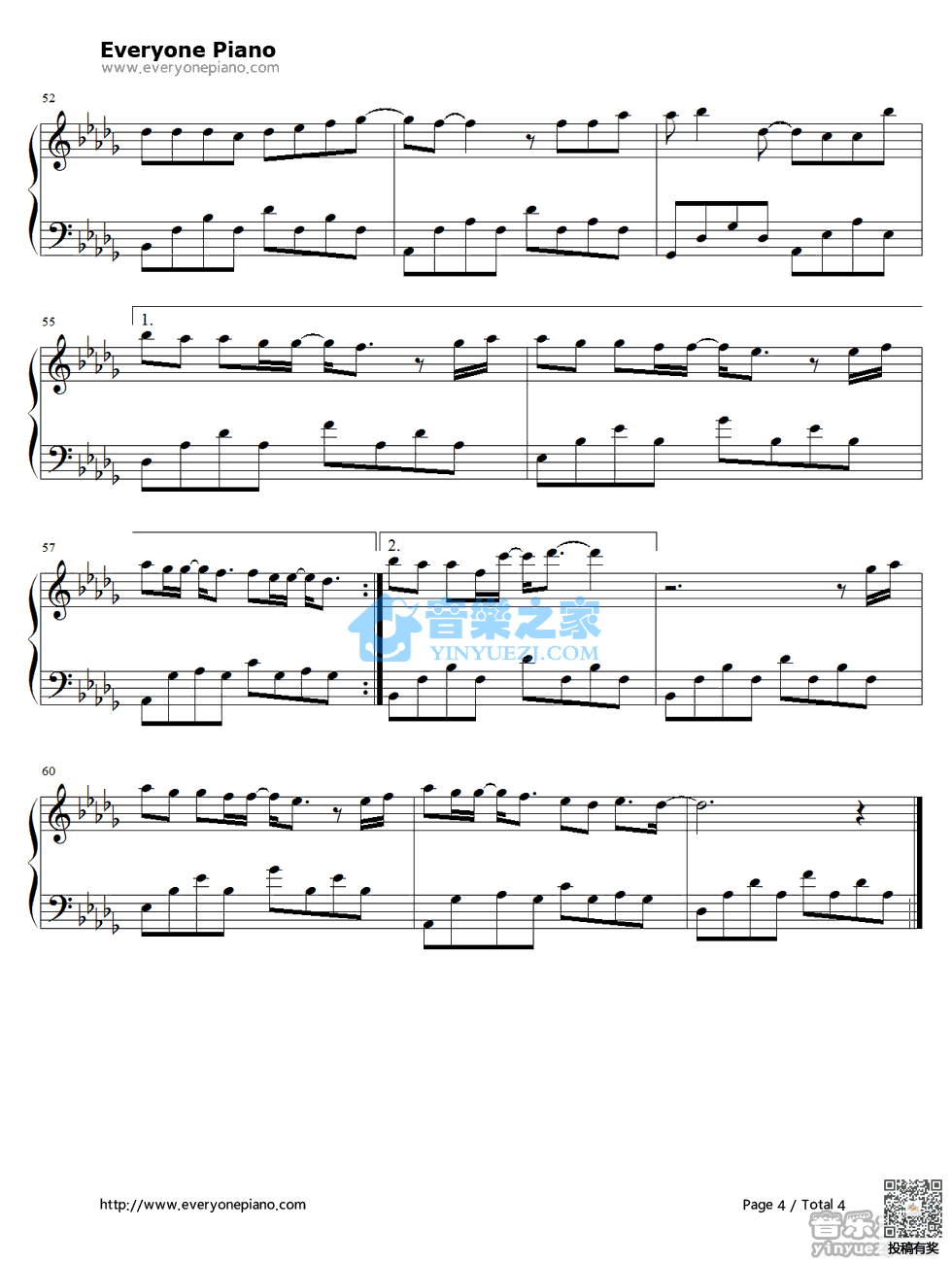 周杰伦枫钢琴谱及歌词