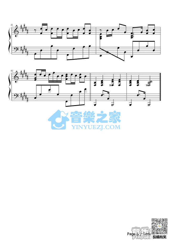 周杰伦发如雪钢琴谱及歌词