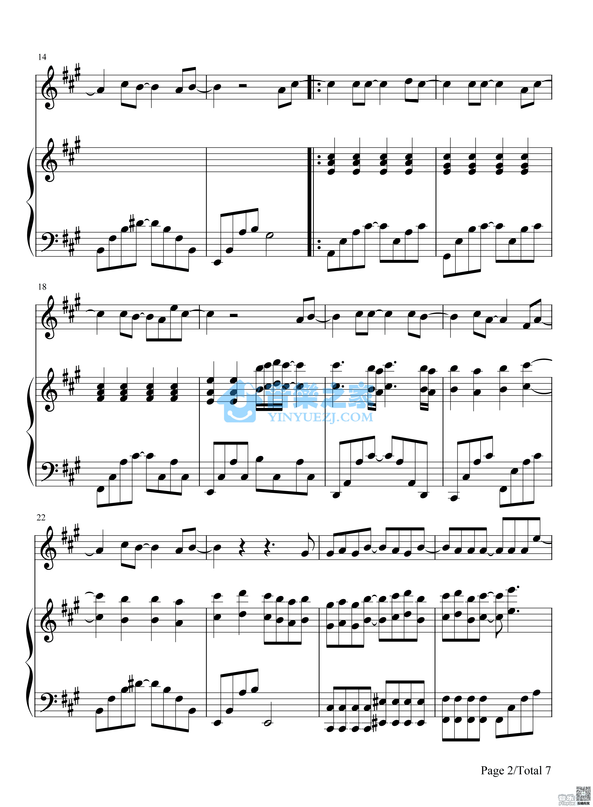 周杰伦轨迹钢琴谱及歌词