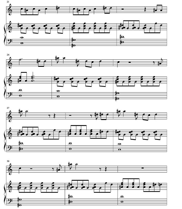 apologize伴奏钢琴谱