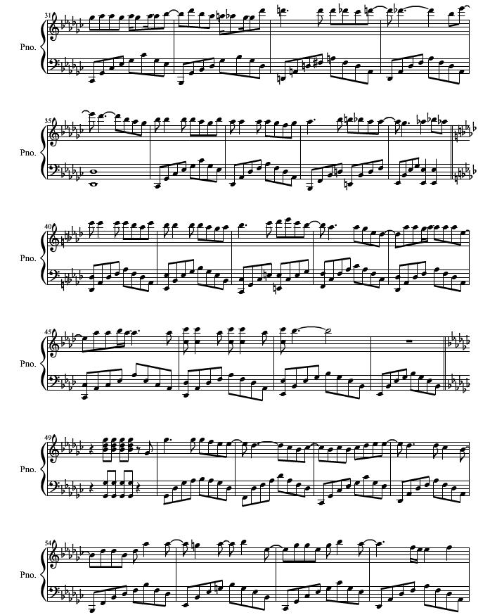 apink remember钢琴谱精选