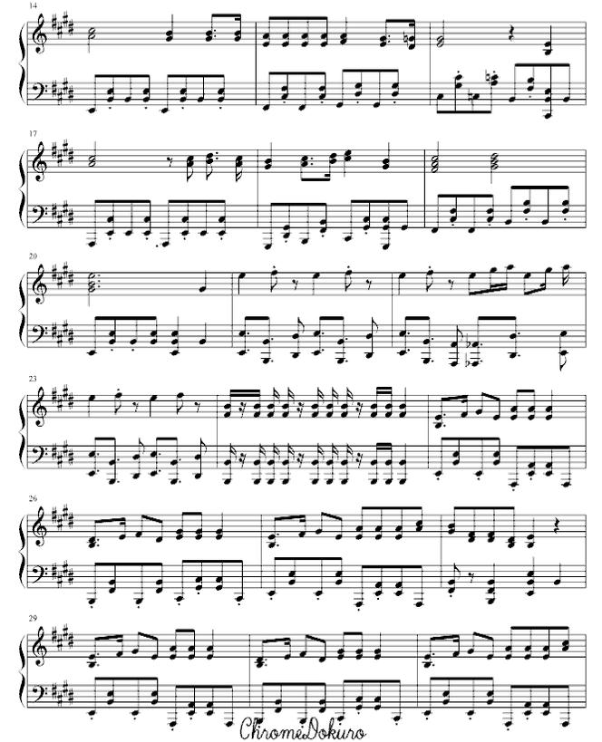 aph圆圆的地球钢琴谱