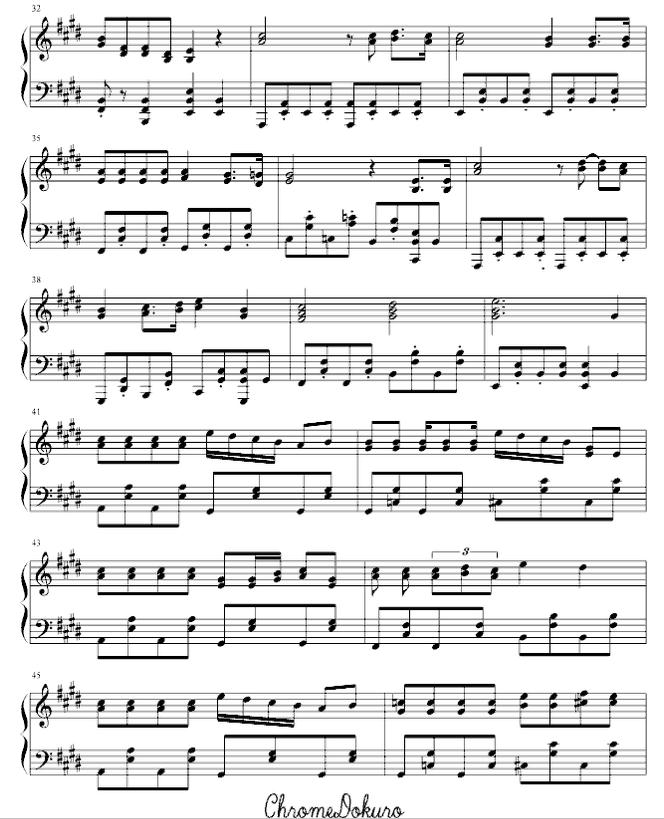 aph圆圆的地球钢琴谱