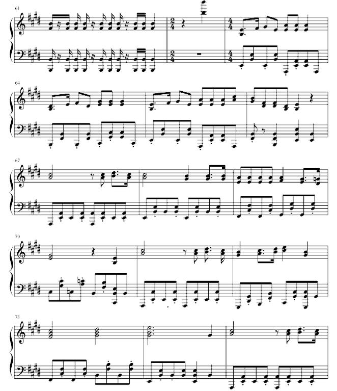 aph圆圆的地球钢琴谱