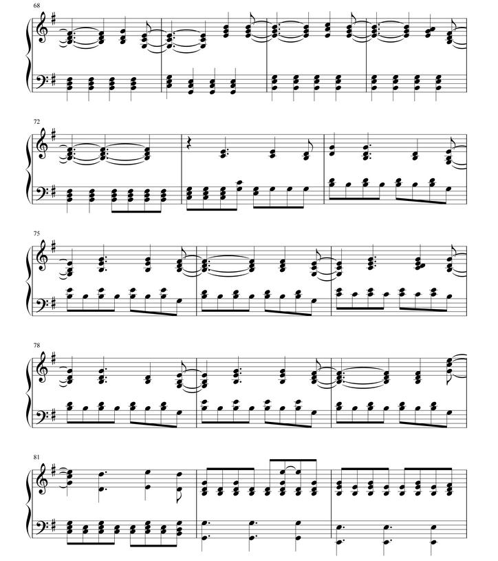 another love钢琴谱