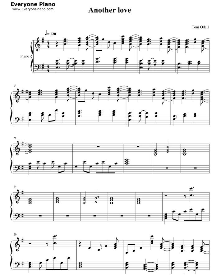 another love钢琴谱