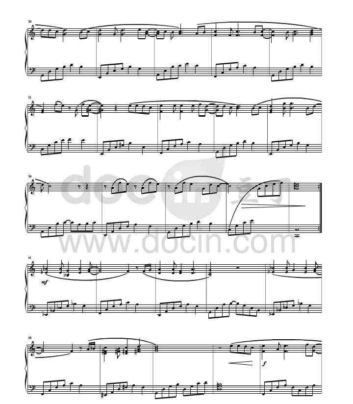 always online钢琴谱