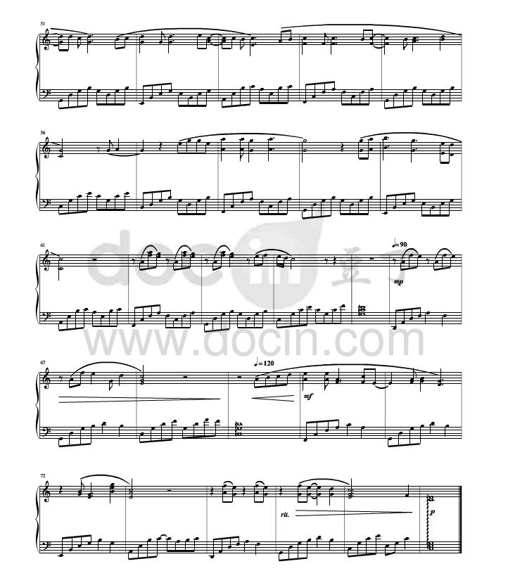 always online钢琴谱