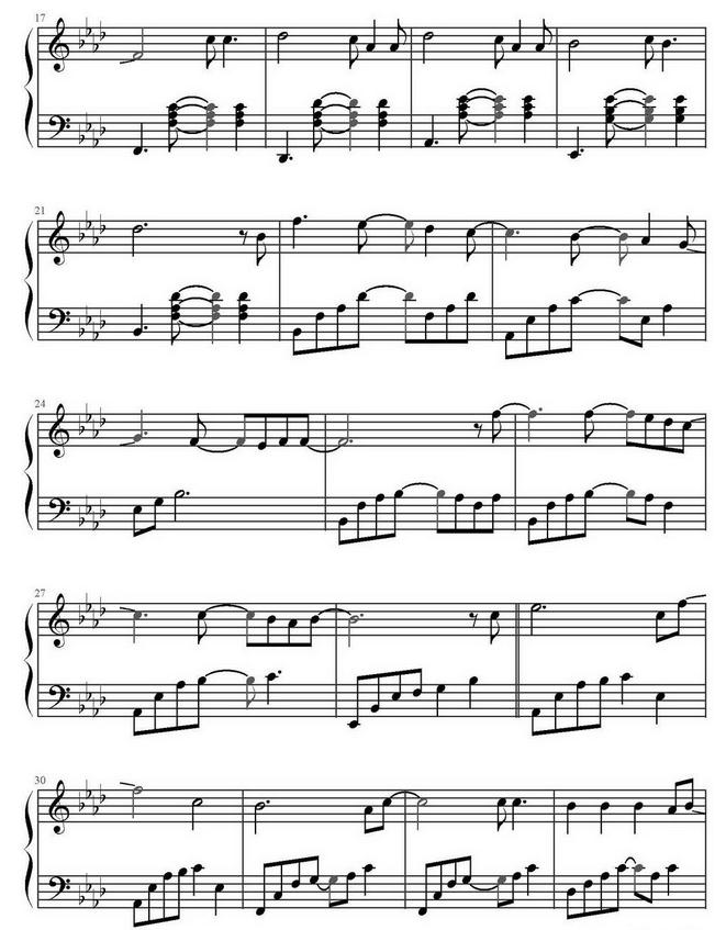 all of me 钢琴谱完整版