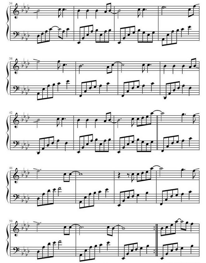 all of me 钢琴谱完整版