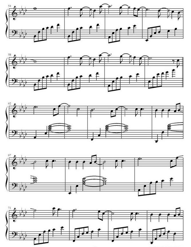 all of me 钢琴谱完整版