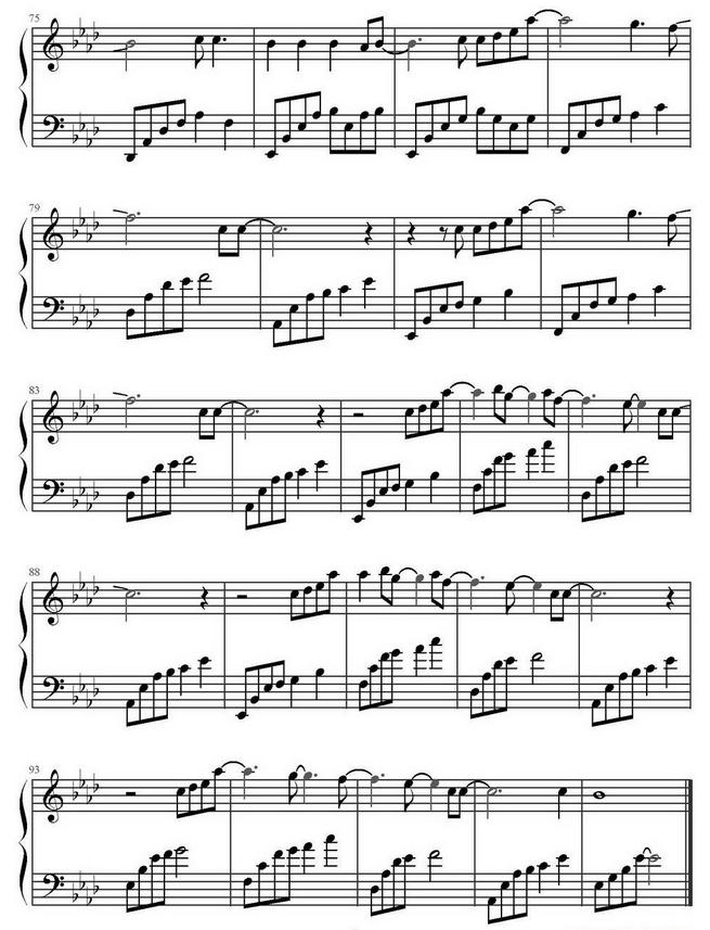 all of me 钢琴谱完整版