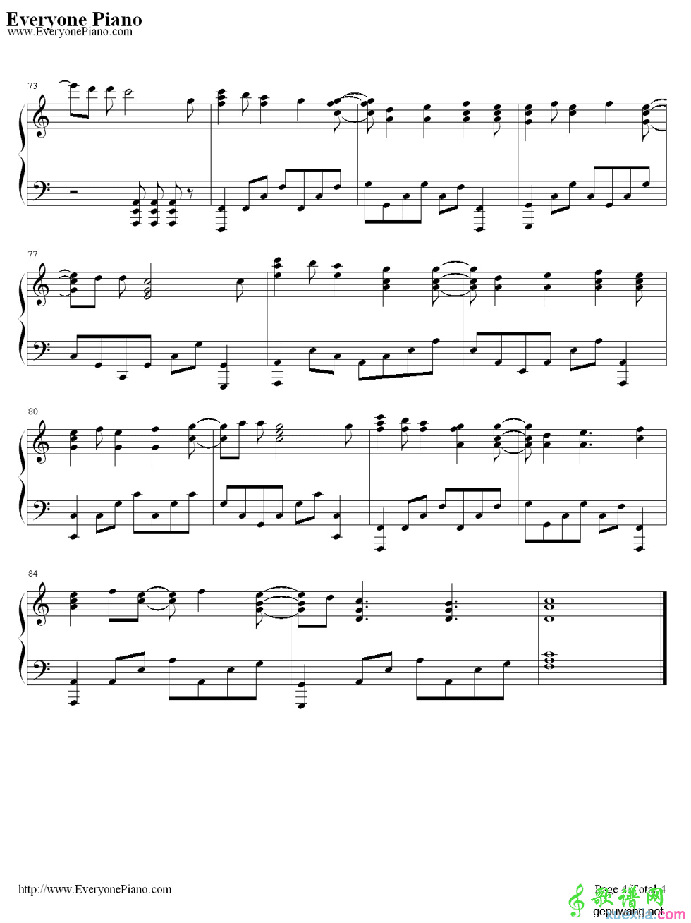 My Dearest钢琴谱完整版