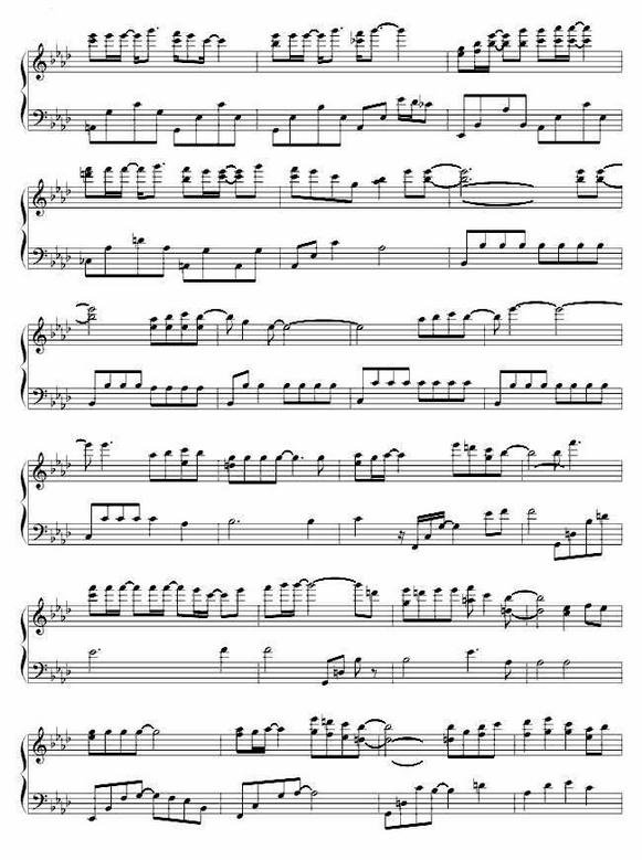 101次求婚say yes钢琴谱