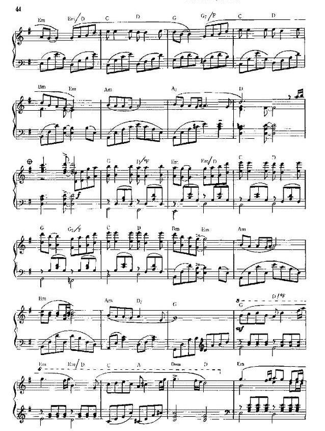 《选择》钢琴谱及歌词