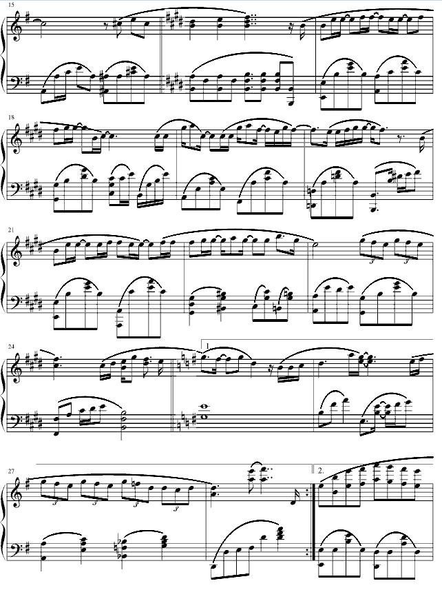 谁来爱我钢琴谱