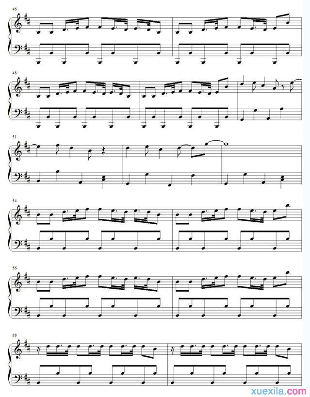 exo咆哮钢琴谱歌词_咆哮五线谱exo