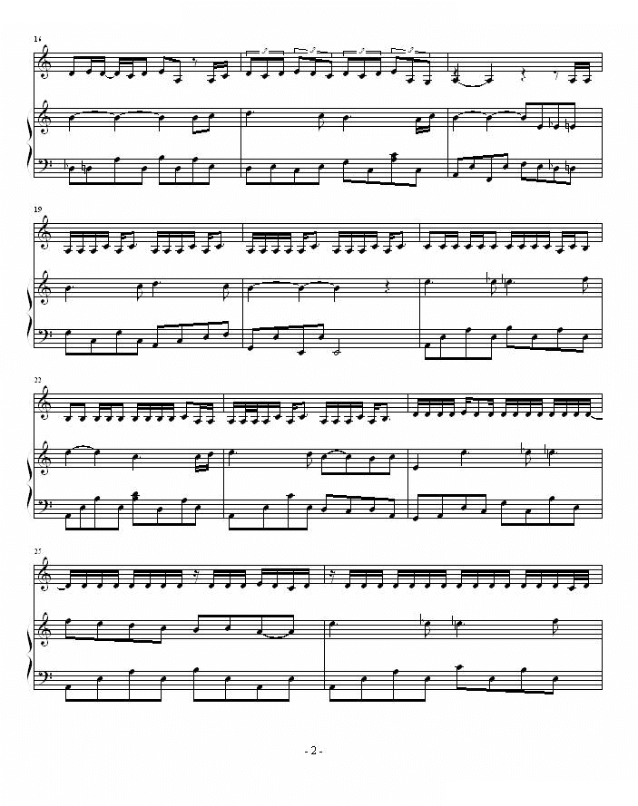 以父之名周杰伦钢琴谱