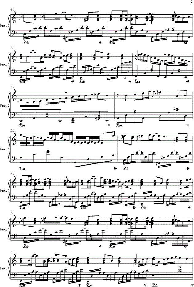 心雨周杰伦钢琴谱完整版