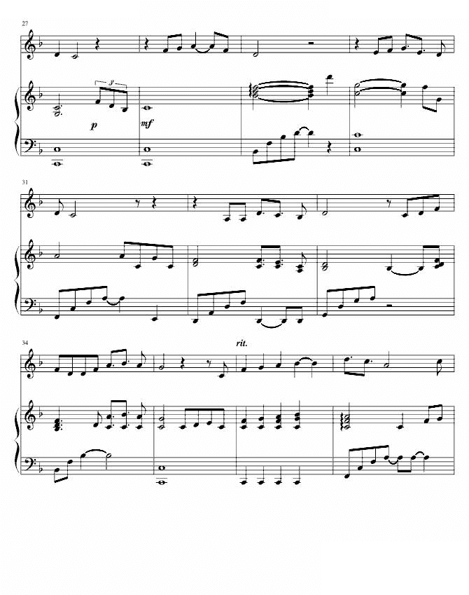 雾中机场张信哲钢琴谱