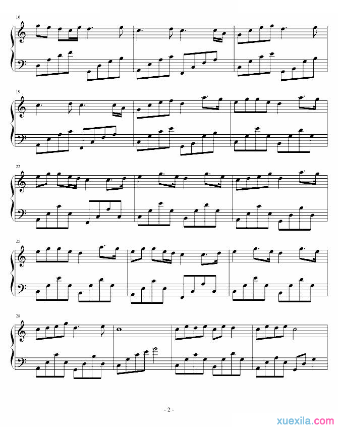 sweet樱花草钢琴谱