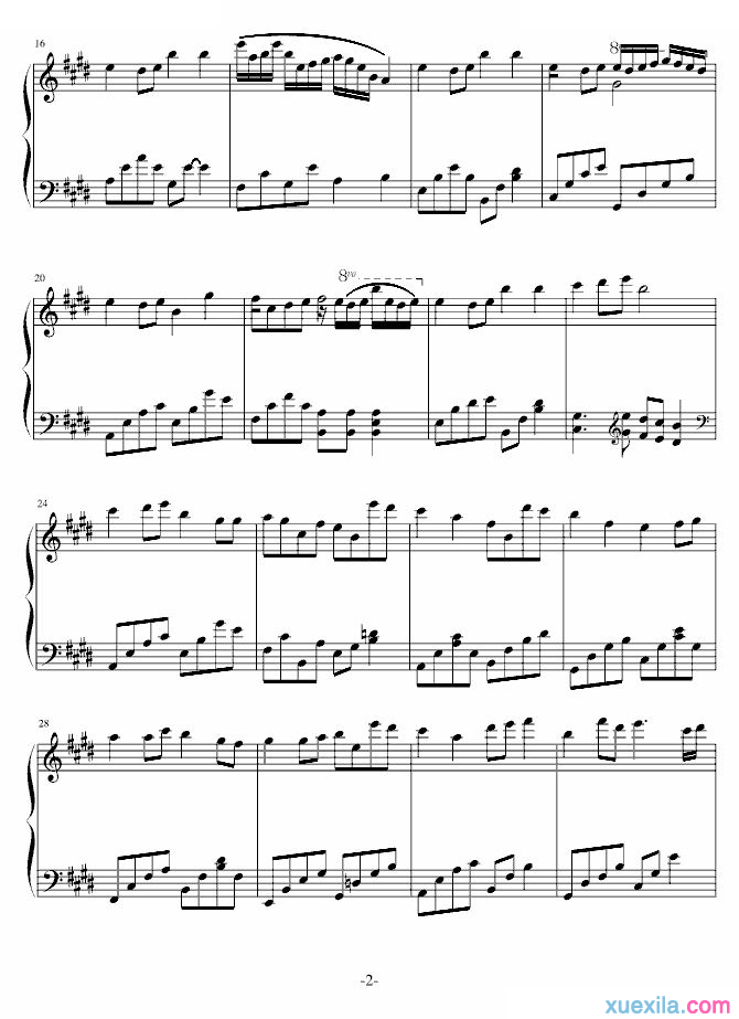 五月天知足钢琴谱