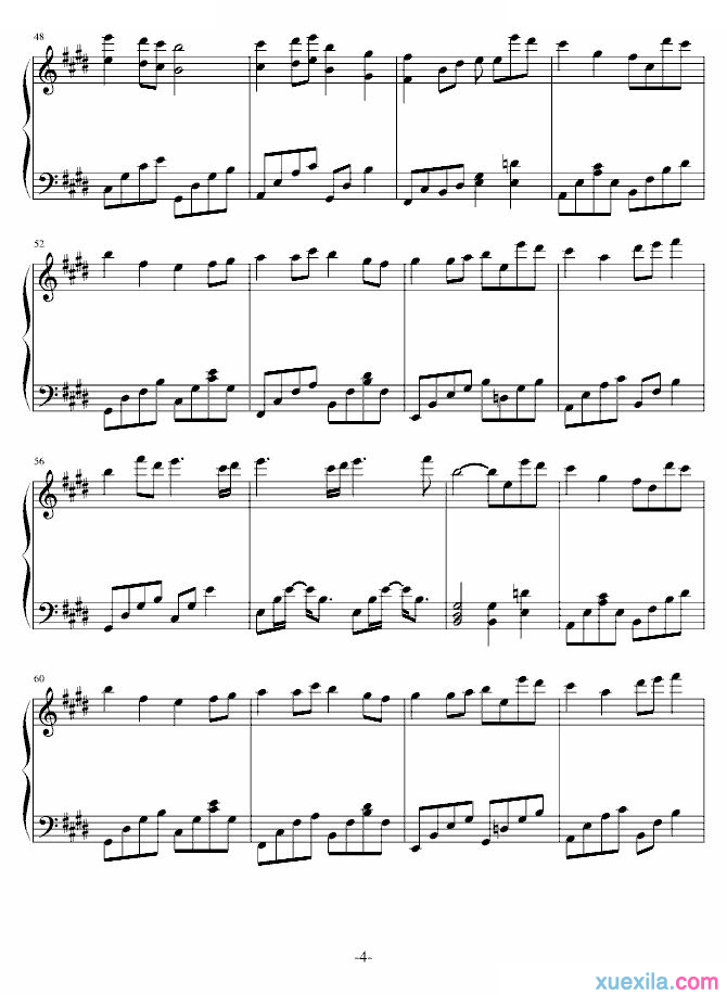 五月天知足钢琴谱