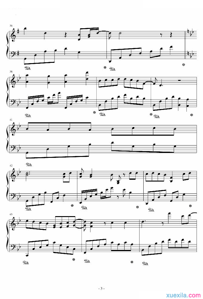 莫文蔚广岛之恋钢琴谱