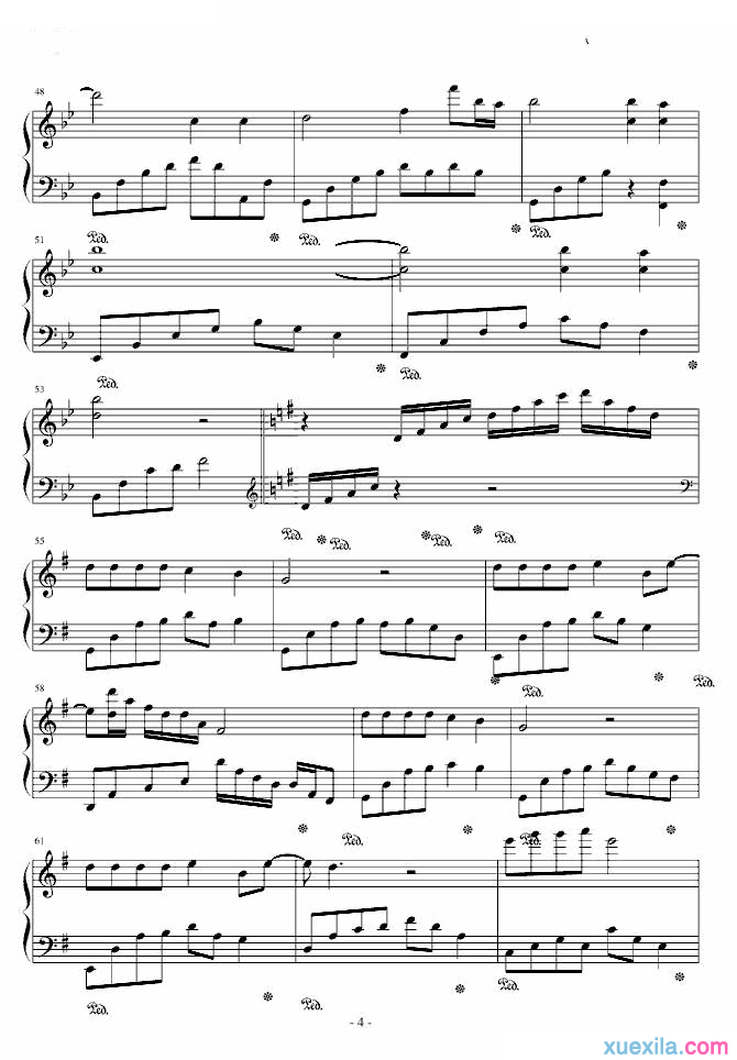 莫文蔚广岛之恋钢琴谱