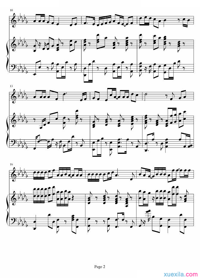 黎明一言为定钢琴谱完整版