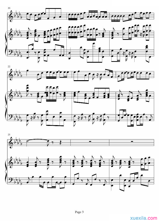 黎明一言为定钢琴谱完整版