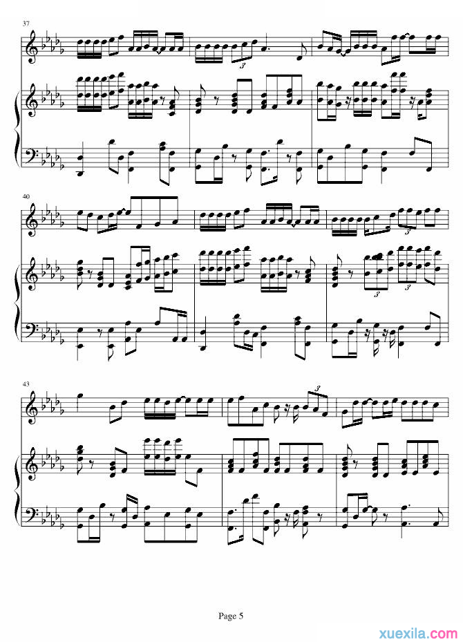 黎明一言为定钢琴谱完整版