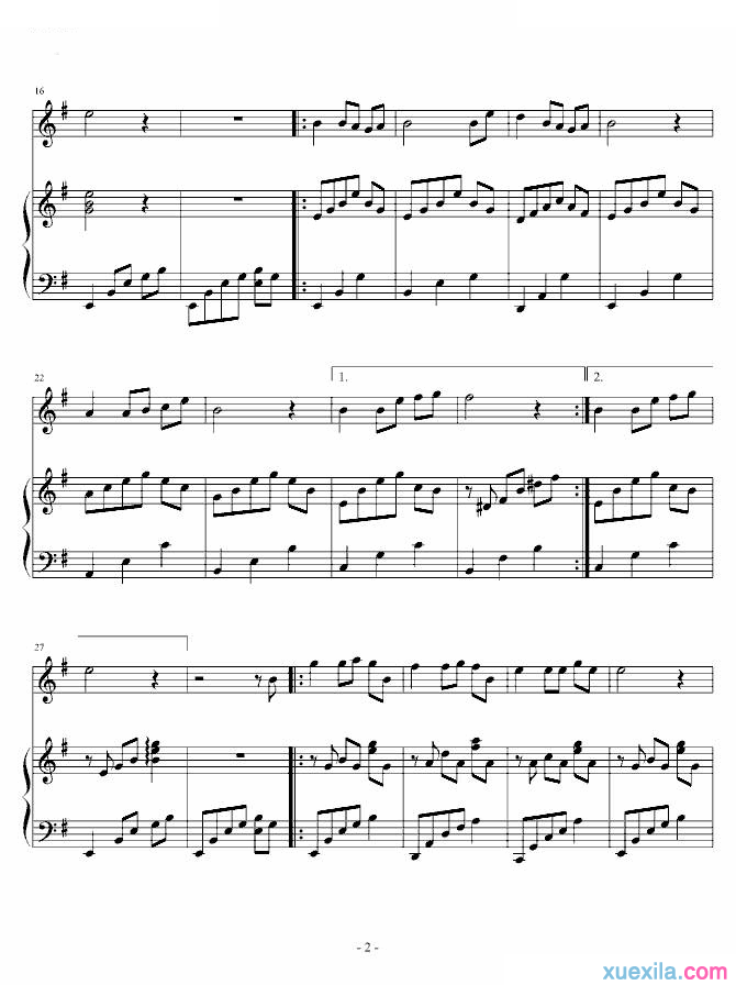 周迅飘摇钢琴谱完整版