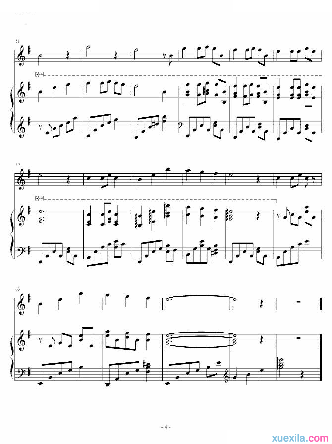 周迅飘摇钢琴谱完整版