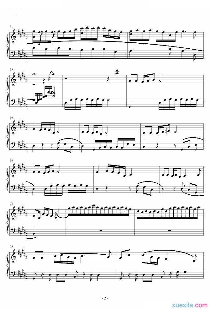 童丽月满西楼钢琴谱