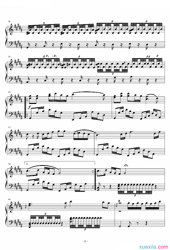 童丽月满西楼钢琴谱