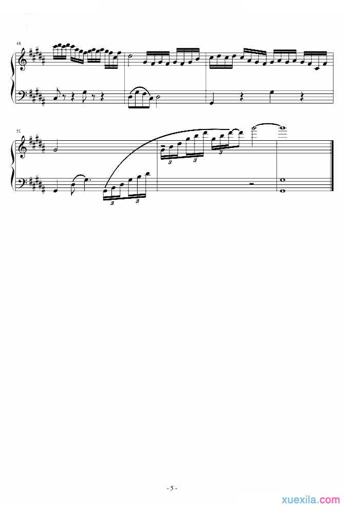 童丽月满西楼钢琴谱