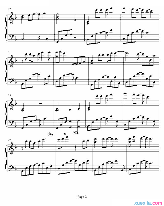 梁静茹我还记得钢琴谱