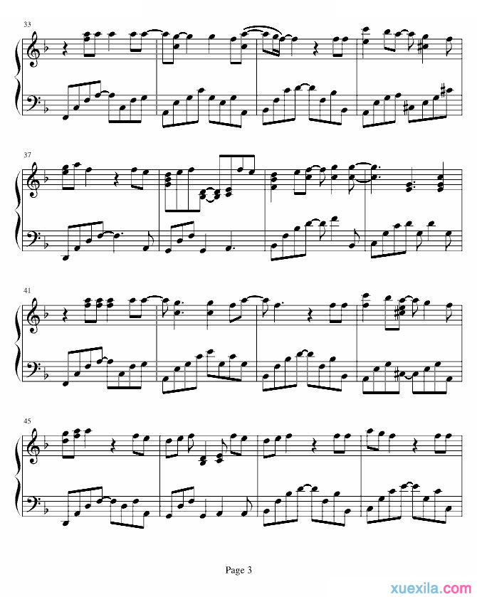 梁静茹我还记得钢琴谱