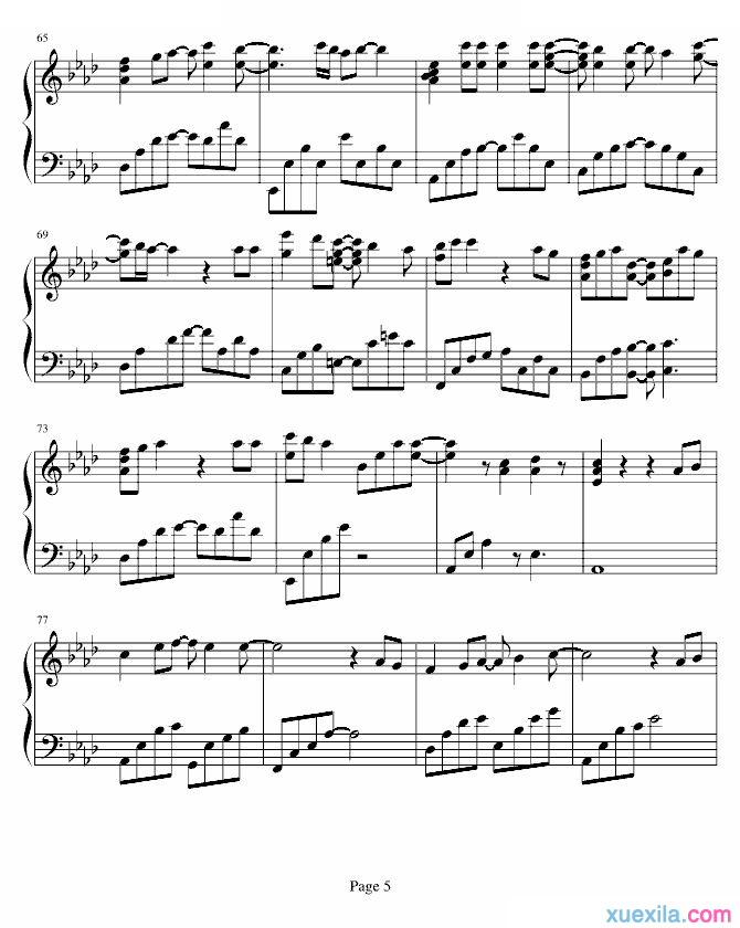 梁静茹我还记得钢琴谱