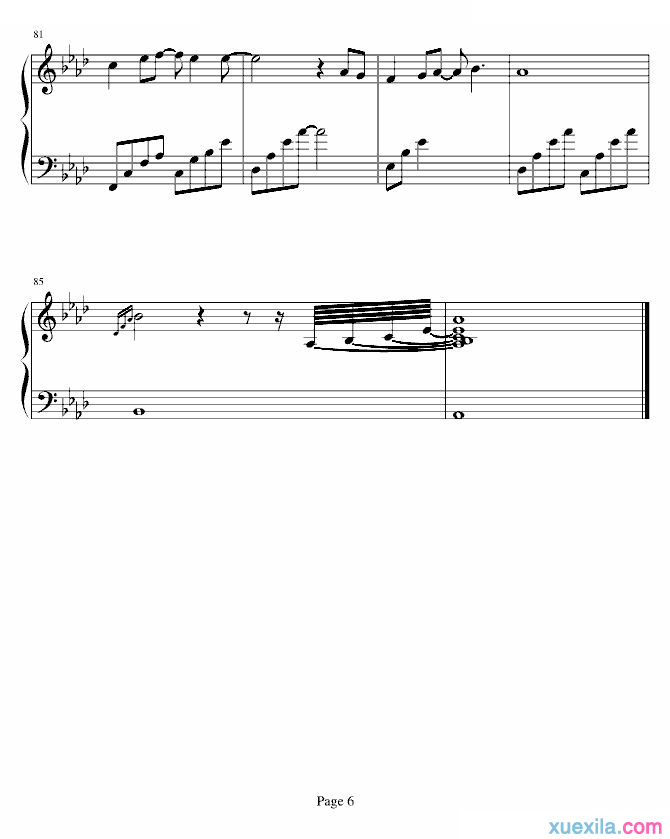 梁静茹我还记得钢琴谱