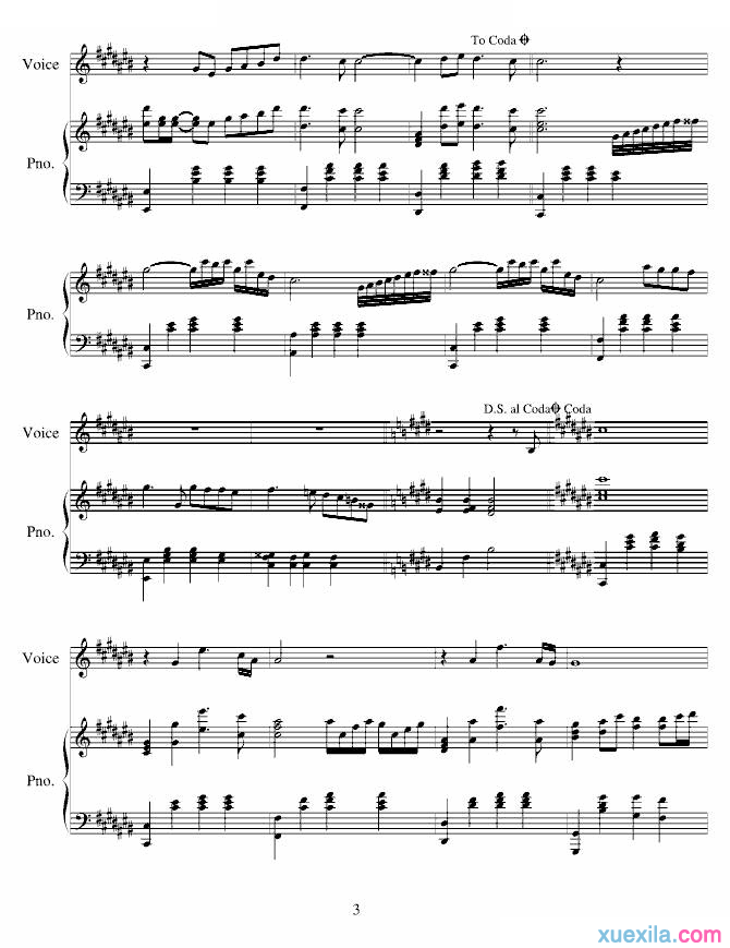 张学友你的名字我的姓氏钢琴谱